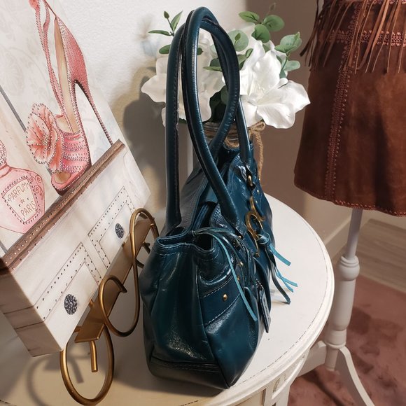 SERETA Teal Shoulder Handbag - Picture 3 of 16
